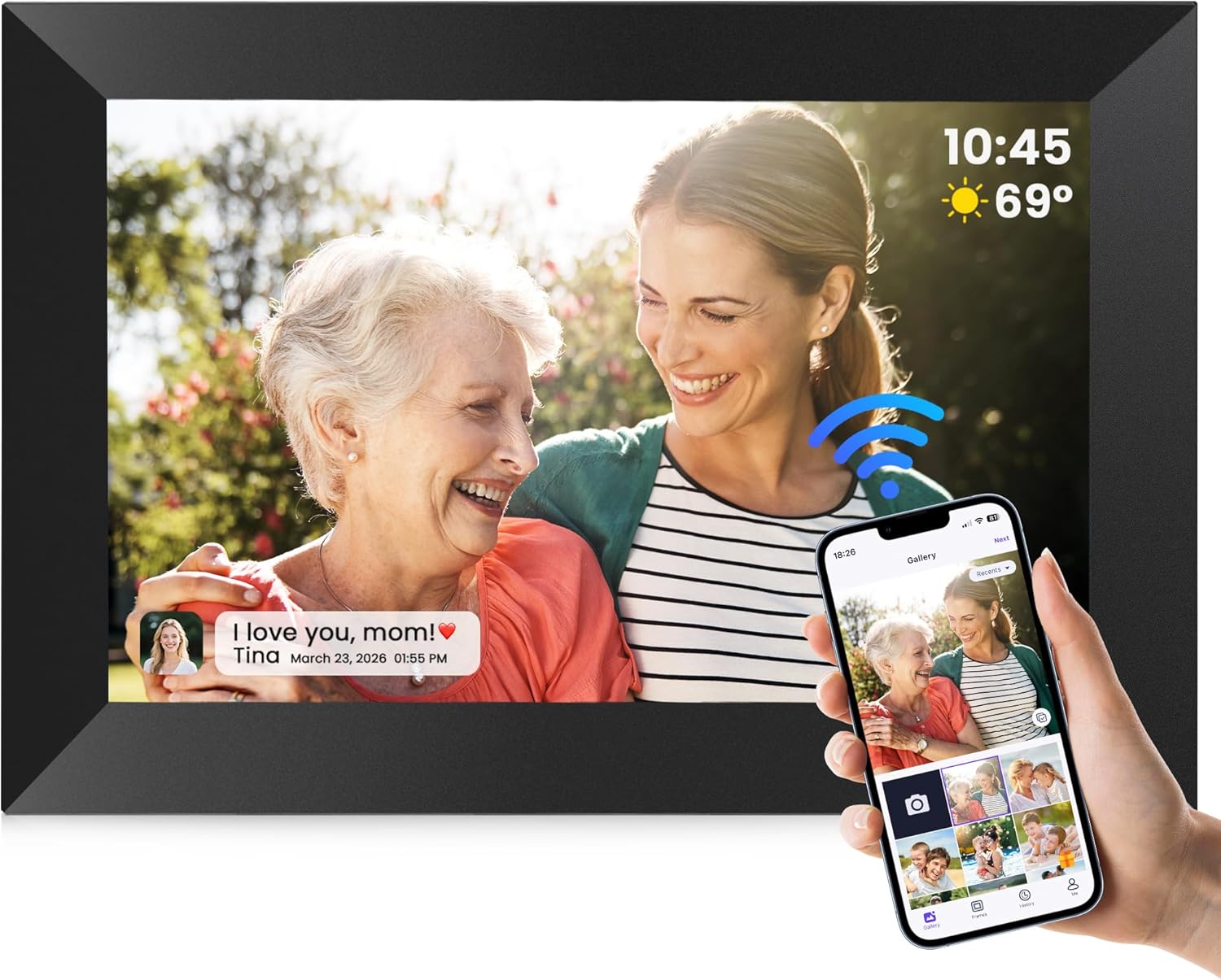 Best FANGOR 10.1-Inch WiFi Digital Photo Frame Review – Crystal Clear Display - Image 3