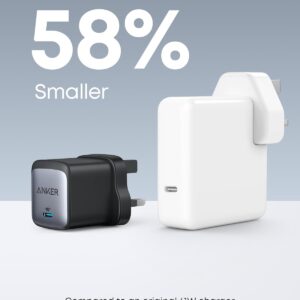 Anker Nano II 65W GaN II Fast Charger - Ultra-Compact USB-C Adapter for MacBook, iPhone, and Galaxy (UAE Plug)